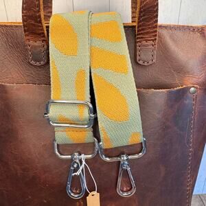 Crossbody Bag Strap Green Gold Purse Strap Guitar Bag Strap NEW! FAST SHIP